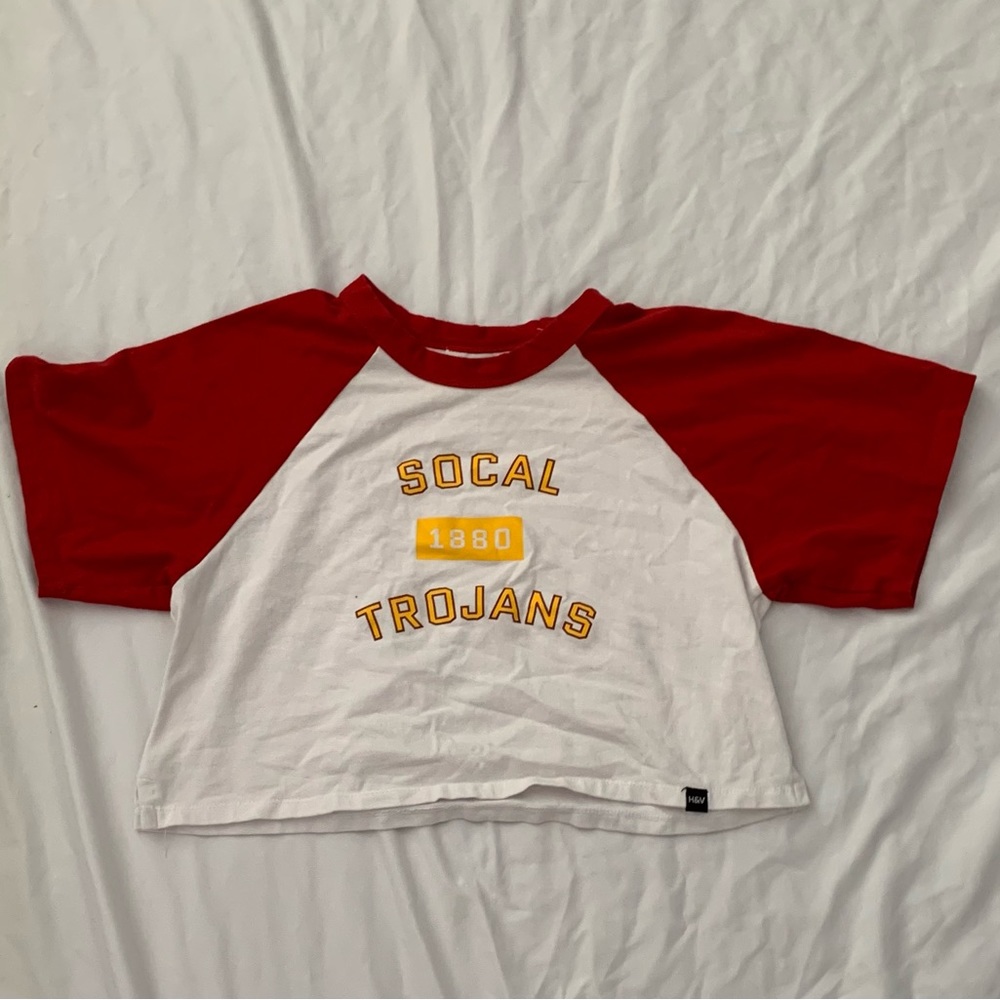 USC Trojans crop top